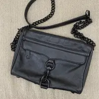 在飛比找蝦皮購物優惠-Rebecca Minkoff mini MAC 黑色 黑鍊