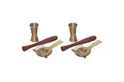 2x 3pc Barcraft Cocktail Drinks Maker Tool Accessory Set Jigger Muddler Strainer