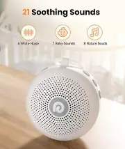 Dreamegg White Noise Machine - Portable Sound Machine for Baby Adult, Features P