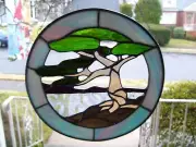 Stained Glass Zen Sun-catcher (Real Glass)