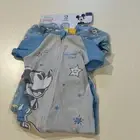 NWT 3M Disney Baby 2-pack Footed Zip Up Blanket Sleeper Micky Mouse Pajamas