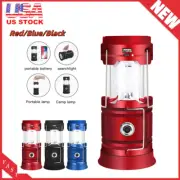 Camping LED Bright Hurricane Lantern Light Lamp Portable Collapsible Battery USA