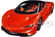 MCLAREN SPEEDTAIL VOLCANO ORANGE W/SUITCASES 1/18 MODEL CAR BY AUTOART 76088
