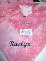 Sassy Fox Personalized Security Blanket Gift Set , Custom Fox Gift,