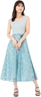 MISCH MASCH(ミッシュマッシュ) Mischmash MM527411 Women's Dress, Lurex, Knit, Lace, Gorgeous, Feminine, Sleeveless, Summer Clothes
