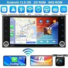 DSP CarPlay 7" Android 13 Double 2DIN GPS Car Stereo Head Unit FM BT For Toyota
