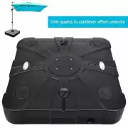 Gymax Patio Umbrella Stands Weight 4-Wheels with Patio Umbrella Stand Base Cross