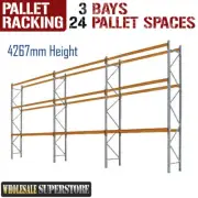 PALLET RACKING - 3 Bays 4267mmH - Dexion Compatible Storage HEAVY DUTY shelving