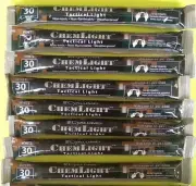 Lot 8 White Cyalume Tactical Light Sticks Emergency Survival Prepper Bug Out Bag