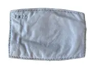 PM2.5 Activated Carbon Filter 5 Layer Replacement For Face Mask Cover