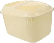SEWACC Rice Storage Container with Clear Lidded Design Airtight Food Storage Bin for Pantry Capacity Grain Bucket for Rice Grains and Cereal