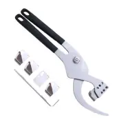 Fruit Tree Peeling Tool with 4 Blade Ergonomic Handle Ring Strippers Pliers