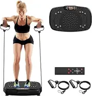 Vibration Plate Exercise Machine for Weight Loss and Lymphatic Drainage (Matte Black)