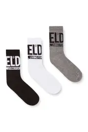 [Diesel] Diesel - Three-pack socks with Diesel logo - Socks - Man - Multicolor L Multicolor