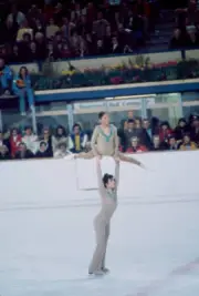 Tai Babilonia Randy Gardner Pairs ice skating event at the Ol- 1976 Old Photo 1