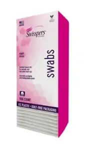 Swisspers 500ct Paper Stick, 100% White Cotton Swabs, Plastic Free Packaging
