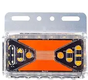 LeoLeoii 24V LED Trailer Light – Waterproof Super Bright Side & Ground Lamp for Trucks, Lorries & Vehicles (Yellow)