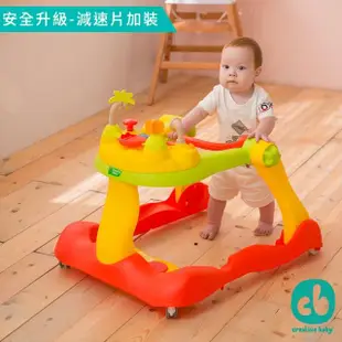 【美國Creative Baby】糖果版多功能音樂折疊式三合一學步車助步車組(靜音輪新升級、加裝減速片更安全)