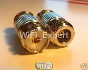 N Female to UHF SO-239 SO239 Female Jack Straight Adapter RF Connector USA
