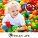 索樂生活 兒童球池球屋遊戲用空心塑膠彩球台灣製7CM-500顆.海洋球 波波球 安全遊戲彩球 彩色軟球 附收納袋