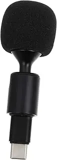 OFFIGAM 1Pc Live Streaming Mic Bendable Type C Microphone for Phones Laptops Tablets Flexible Design for Video Gaming Voice Calls Includes Comfortable Sponge Cover for Hygiene