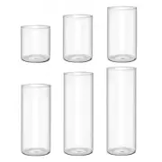 Clear Glass Vase Glass Cylinders Vase Suitable for Various Arrangements