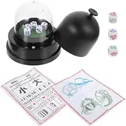 HANABASS 1 Set Professional Automatic Dice Cup with Handle Portable Dice Holder for Table Games Indoor Entertainment Bar and Party Use