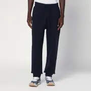 [Burberry] Navy blue cashmere-blend jogging pants XL Blue