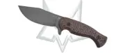 Fox Knives Eastwood Tiger Fixed Blade FX-106DCF Copper Fat Carbon Damascus Knife