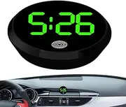 Electronic Clock for Car Dashboard,Vehicle Dashboard Clock - Touch-Activated Vehicle Dashboard Clock, Dashboard Car LED Clock for Automotive, Motorcycle