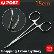 18cm Surgical Tools Elbow Scissors Fishing Hemostat Locking Clamp Curved Forceps