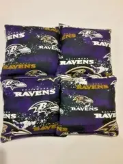 4 Cornhole Bag Set Corn Hole Baltimore Ravens BP