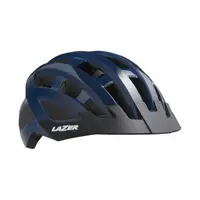 在飛比找momo購物網優惠-【LAZER】COMPACT 自行車安全帽(深藍/亞洲版頭型