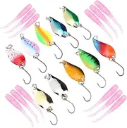 BESPORTBLE 1 Set Sequin Fake Fishing Bait Fishing Accessories Spinner Baits Fishing Lures Pike and Perch Bait Puck Fish Bait Fishing Lures Kit Pike Lures Gear Fishing Tool 304 Stainless Steel