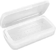 VICASKY Manicure Sterilizer Box Portable Nail Art Tool Sterilizer Tray Compact Organizer for Tweezers and Manicure Tools Easy to Clean and Store for Home and Professional Use