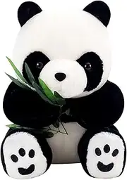 DAWNTREES Panda Plush Stuffed Animal, 40cm Soft Toy Pillow Doll, Baby Birthday Party Home Décor Gift, Party Favours