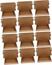 jojofuny 12pcs Precut Corrugated Cardboard Boxes Empty Mailing Shipping Boxes for Easy Assembly Lightweight Design for Packing and Storage