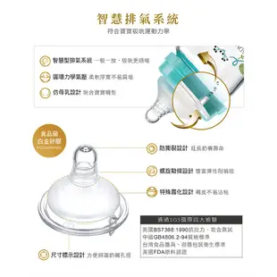 小獅王辛巴-蘿蔓晶鑽寬口玻璃小奶瓶180ml