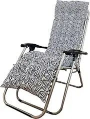 Sun Lounger Cushion Rocking Chair Cushion Garden with Backrest Ties Replacement Thick Patio Lounger Cushions Folding Memory Foam Pad Recliner for Travel Holiday Garden Indoor Outdoor(9#,125x48x8cm)