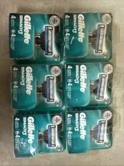 NEW Gillette Mach3 4 Carts Each Pack : 6 Pack : 24 Total