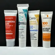 Acne/Sunscreen Combo Trial Pack:CeraVe Acne+SPF50 La Roche-Posay SPF100+freegift