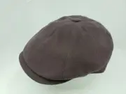 BORSALINO DORIA BROWN CASHMERE WOOL BLEND DUCKBILL CAP ( IVY FLAT GOLF )