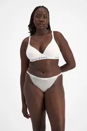 [Bonds] Bonds Women's Originals String Bikini in Original Grey Marle Size: 8 8 Original Grey Marle