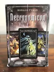 NECRONOMICON TAROT KIT Deck Card Book Set Anne Stokes HP Lovecraft oracle cards