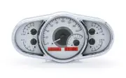 Dakota Digital Multi-Level VHX Silver / Red LED Universal Gauge Kit VHX-1016-S-R