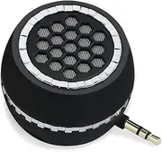 Leadsound Portable Speaker, Crystal 3W 27mm 8Ω Mini Wireless Speaker with 3.5mm Aux Audio Jack Plug in Clear Bass Micro USB Port Audio Dock for Smart Phone, for Pad, Computer (Black)