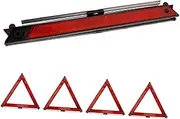 Hohopeti Roadside 5 Pack Safety Reflectors Reflective Warning Triangles for Sturdy Plastic Signage Night Visibility