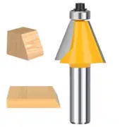 Chamfer Router Bit Bevel Edge Forming Bit 22.5 Degree 1/2'' shank Cutter Tool