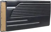 Door Panel Set compatible with BMW E-10 (2002) 1966-1977, Black with Chrome Trim, 2 Pieces