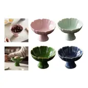 Ceramic Footed Fruit Bowl Dessert Display Stand Table Decor Snacks Plate Dessert